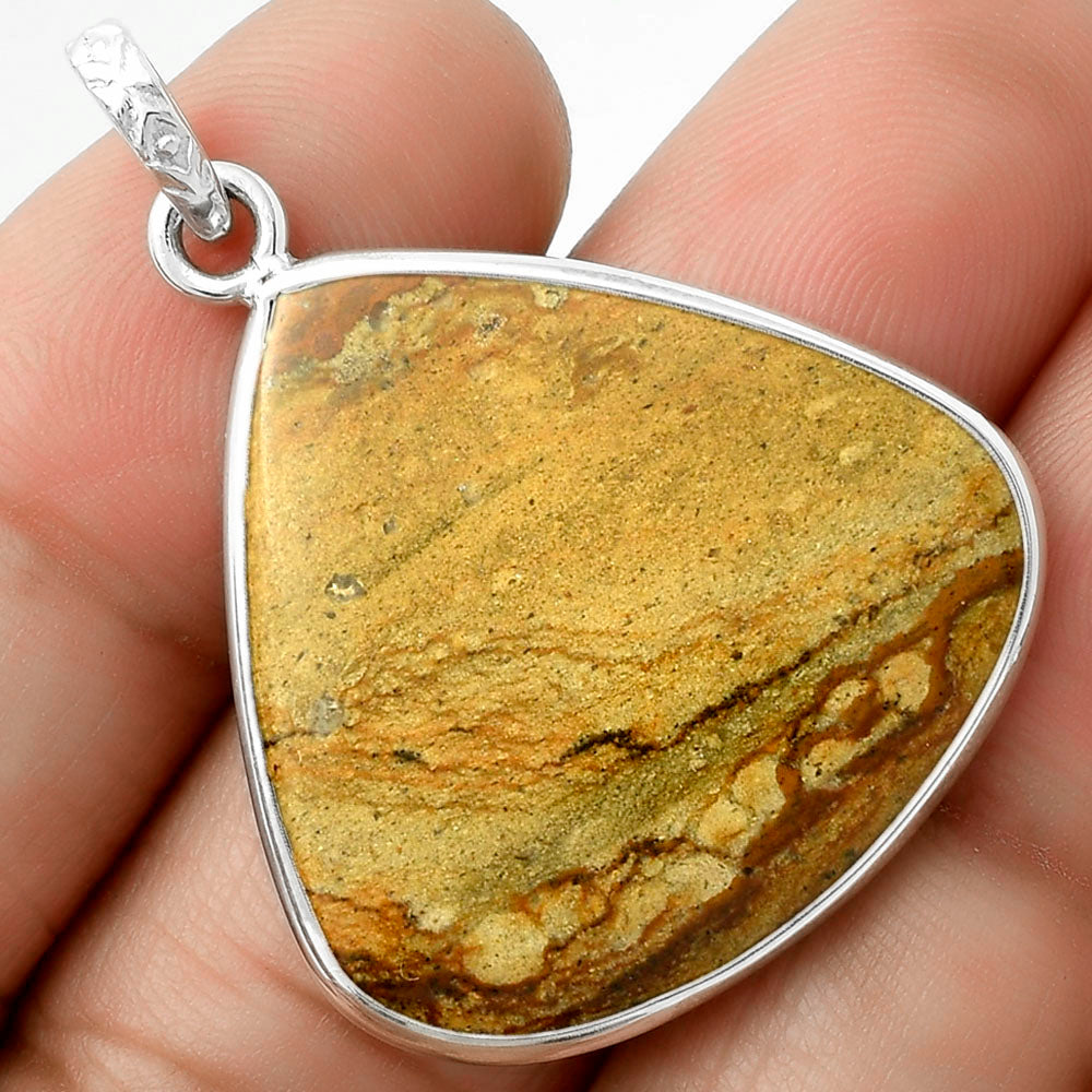 Natural Picture Jasper Pendant P-1001 SDP118317