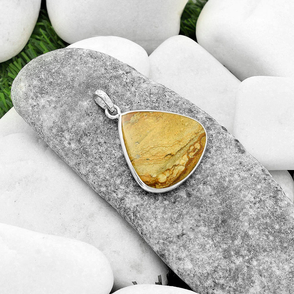 Natural Picture Jasper Pendant P-1001 SDP118317