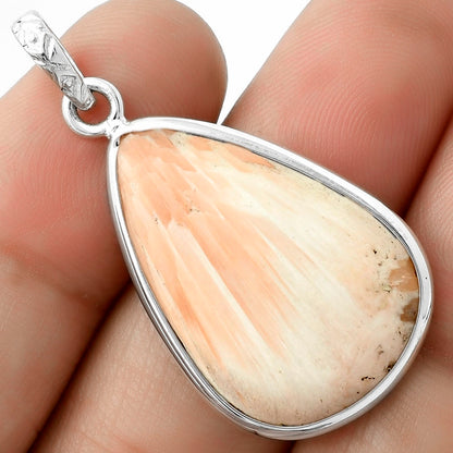 Natural Orange Scolecite - India Pendant P-1001 SDP118331