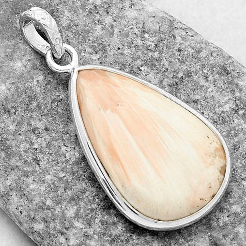 Natural Orange Scolecite - India Pendant P-1001 SDP118331