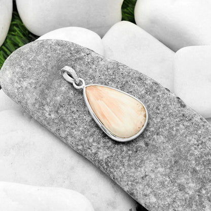 Natural Orange Scolecite - India Pendant P-1001 SDP118331