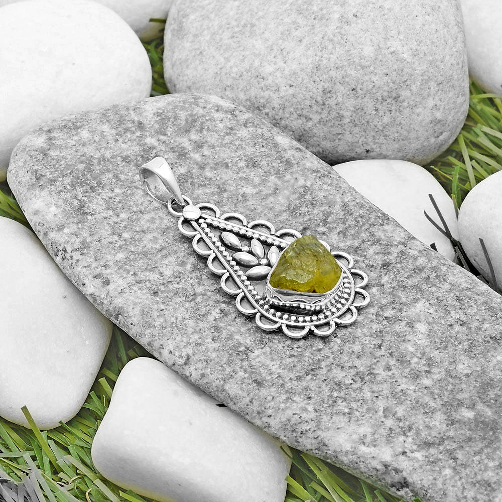 Natural Rare Kornerupine Rough Pendant P-1033 SDP118618