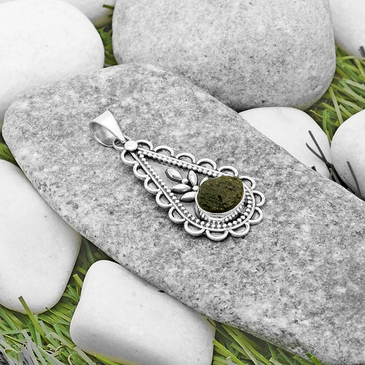 Natural Tektite Rough - Greek Pendant P-1033 SDP118621