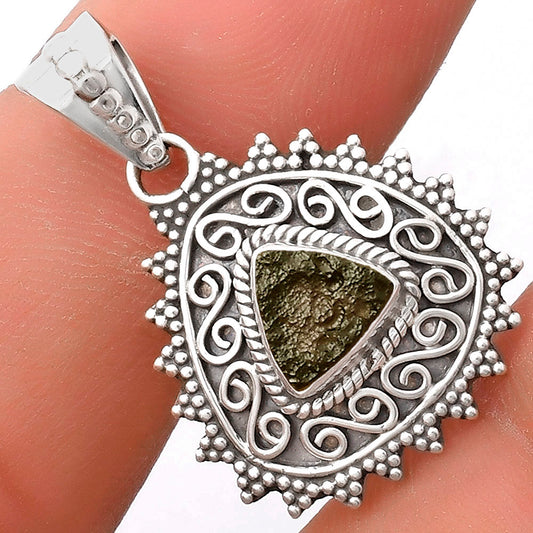 Filigree - Tektite Rough - Greek Pendant P-1214 SDP118664