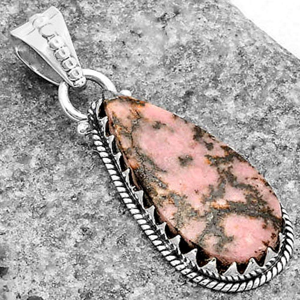 Natural Rhodonite Pendant P-1515 SDP118698