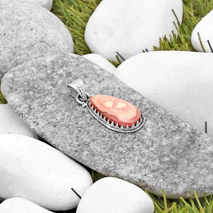 Natural Rhodochrosite Argentina Pendant P-1515 SDP118716