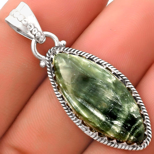 Natural Russian Seraphinite Pendant P-1515 SDP118720