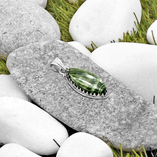 Natural Russian Seraphinite Pendant P-1515 SDP118720