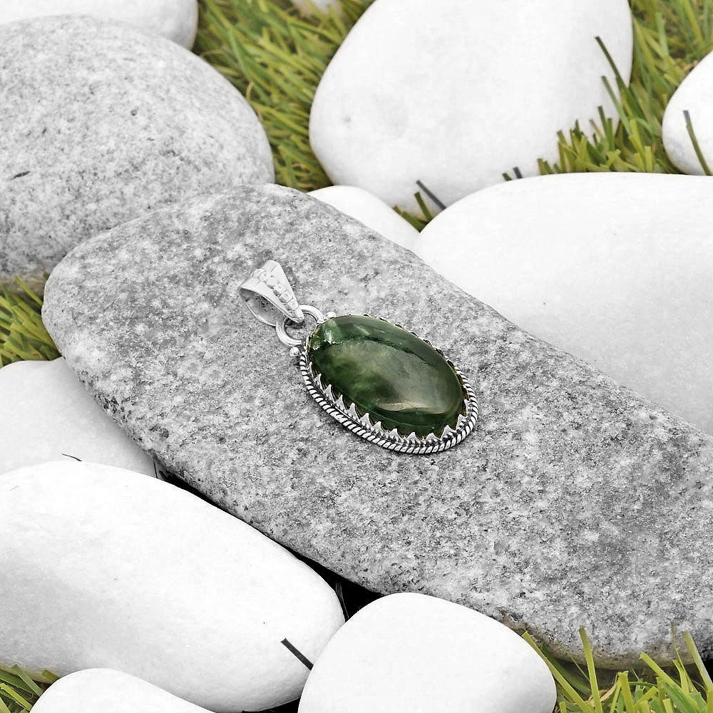 Natural Russian Seraphinite Pendant P-1515 SDP118726