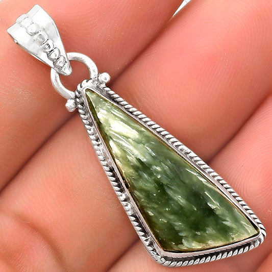 Natural Russian Seraphinite Pendant P-1056 SDP118729