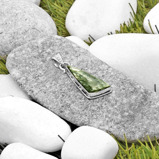 Natural Russian Seraphinite Pendant P-1056 SDP118729