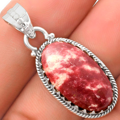 Natural Pink Thulite - Norway Pendant P-1515 SDP118733