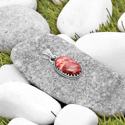 Natural Pink Thulite - Norway Pendant P-1515 SDP118733