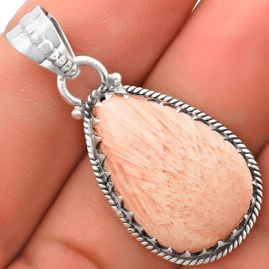 Natural Orange Scolecite - India Pendant P-1515 SDP118740