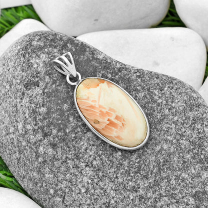 Natural Orange Scolecite - India Pendant P-1001 SDP118994