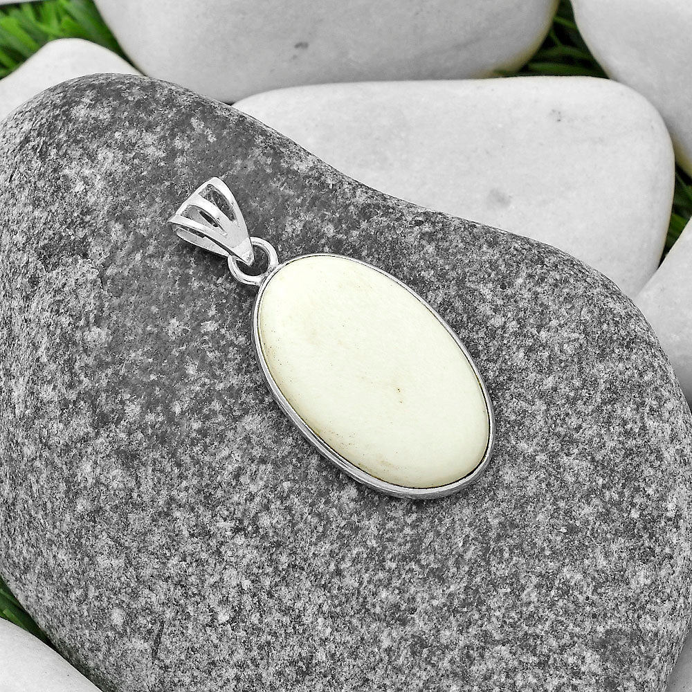 Natural White Scolecite Pendant P-1001 SDP119067