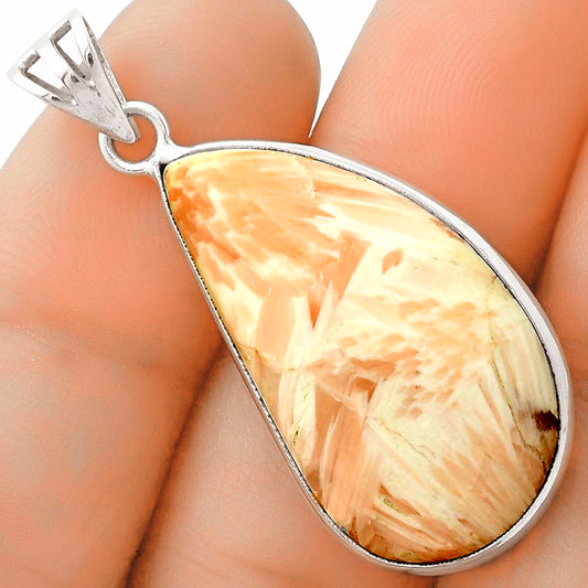 Natural Orange Scolecite - India Pendant P-1001 SDP119076