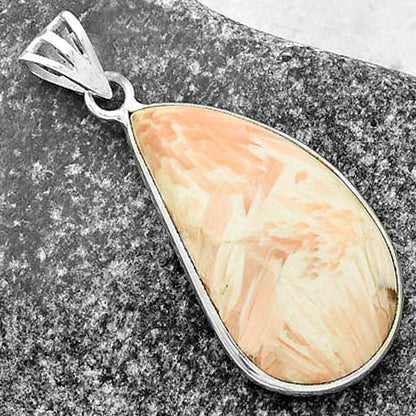 Natural Orange Scolecite - India Pendant P-1001 SDP119076