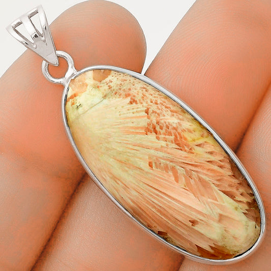 Natural Orange Scolecite - India Pendant P-1001 SDP119109