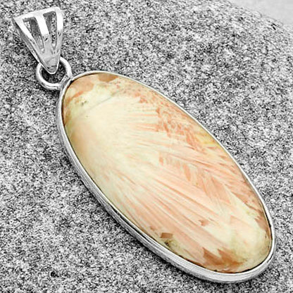 Natural Orange Scolecite - India Pendant P-1001 SDP119109