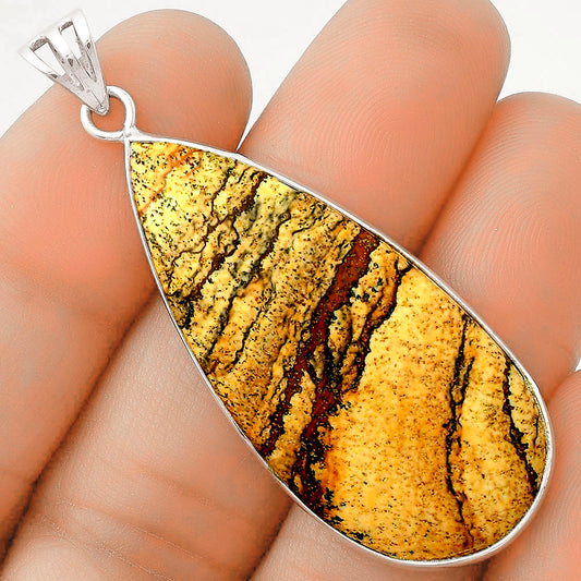 Natural Picture Jasper Pendant P-1001 SDP119116