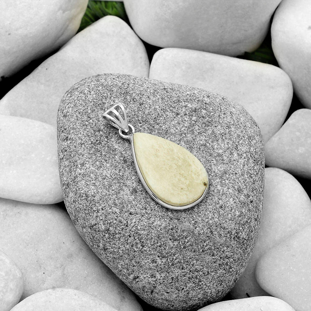 Natural White Scolecite Pendant P-1001 SDP119118