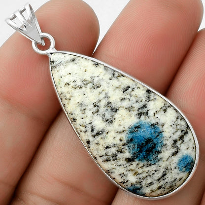 Natural K2 Blue - Azurite In Quartz Pendant P-1001 SDP119123