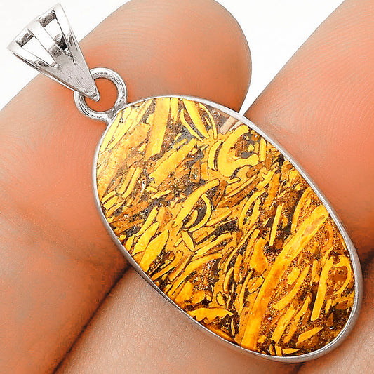 Natural Coquina Fossil Jasper - India Pendant P-1001 SDP119136