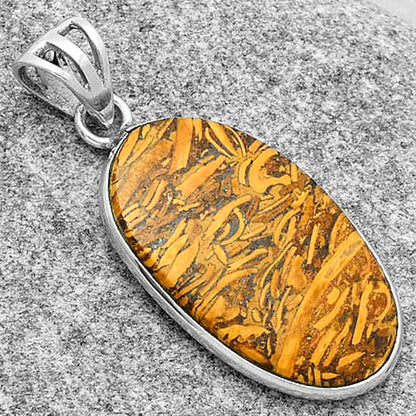 Natural Coquina Fossil Jasper - India Pendant P-1001 SDP119136