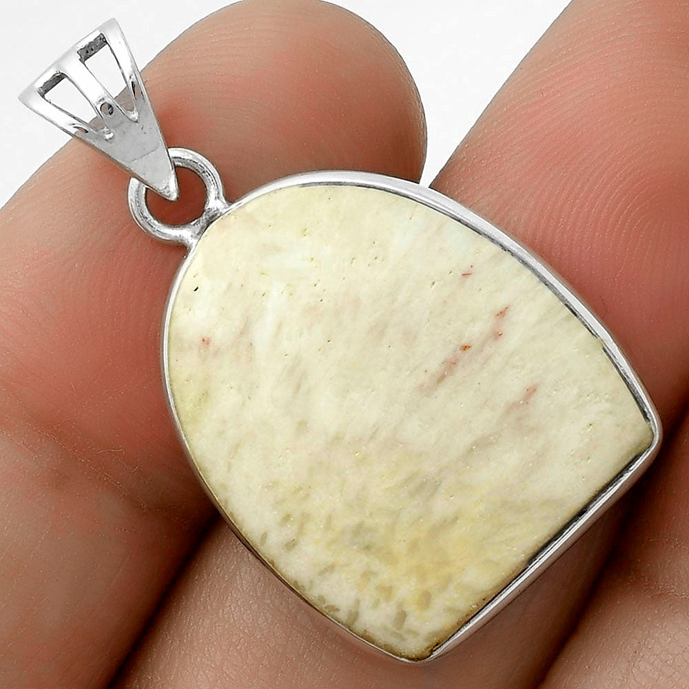 Natural White Scolecite Pendant P-1001 SDP119148