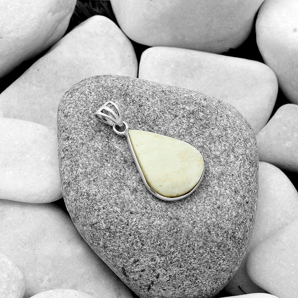 Natural White Scolecite Pendant P-1001 SDP119224