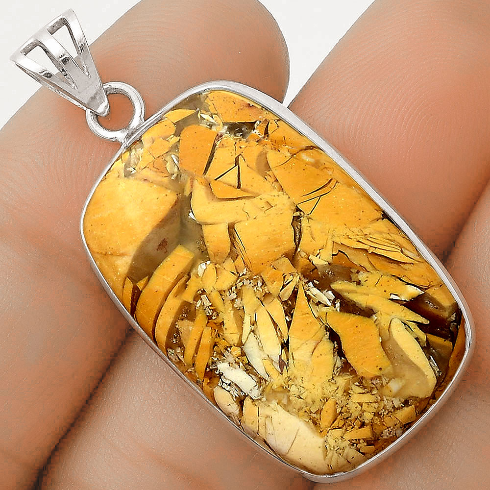 Natural Brecciated Mookaite Pendant P-1001 SDP119230