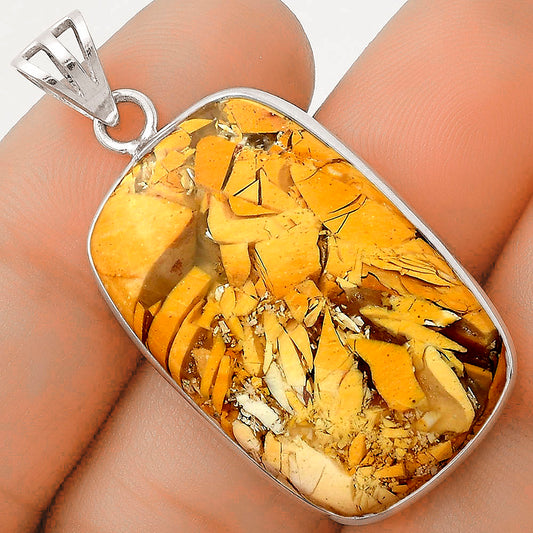 Natural Brecciated Mookaite Pendant P-1001 SDP119230