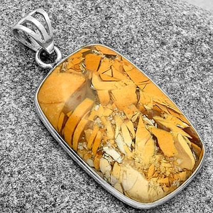 Natural Brecciated Mookaite Pendant P-1001 SDP119230