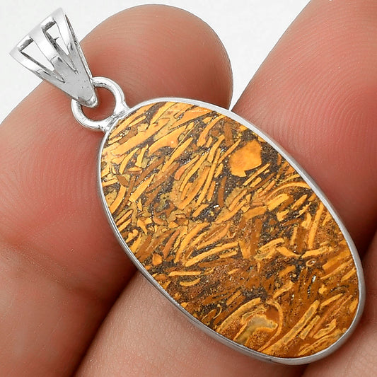 Natural Coquina Fossil Jasper - India Pendant P-1001 SDP119295