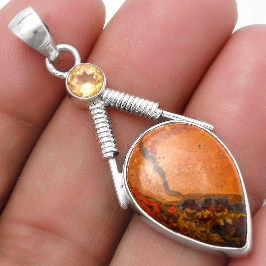 Rare Cady Mountain Agate & Citrine Pendant P-1600 SDP119574