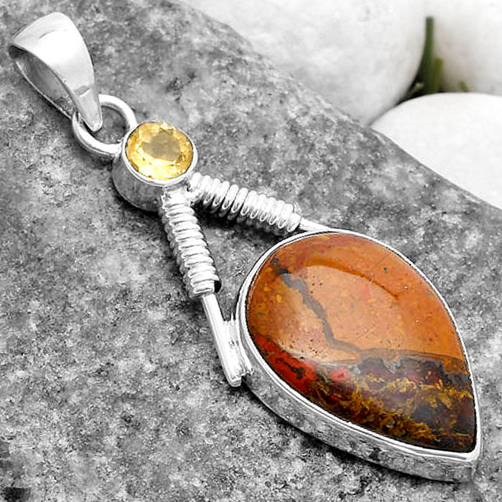 Rare Cady Mountain Agate & Citrine Pendant P-1600 SDP119574
