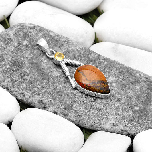 Rare Cady Mountain Agate & Citrine Pendant P-1600 SDP119574