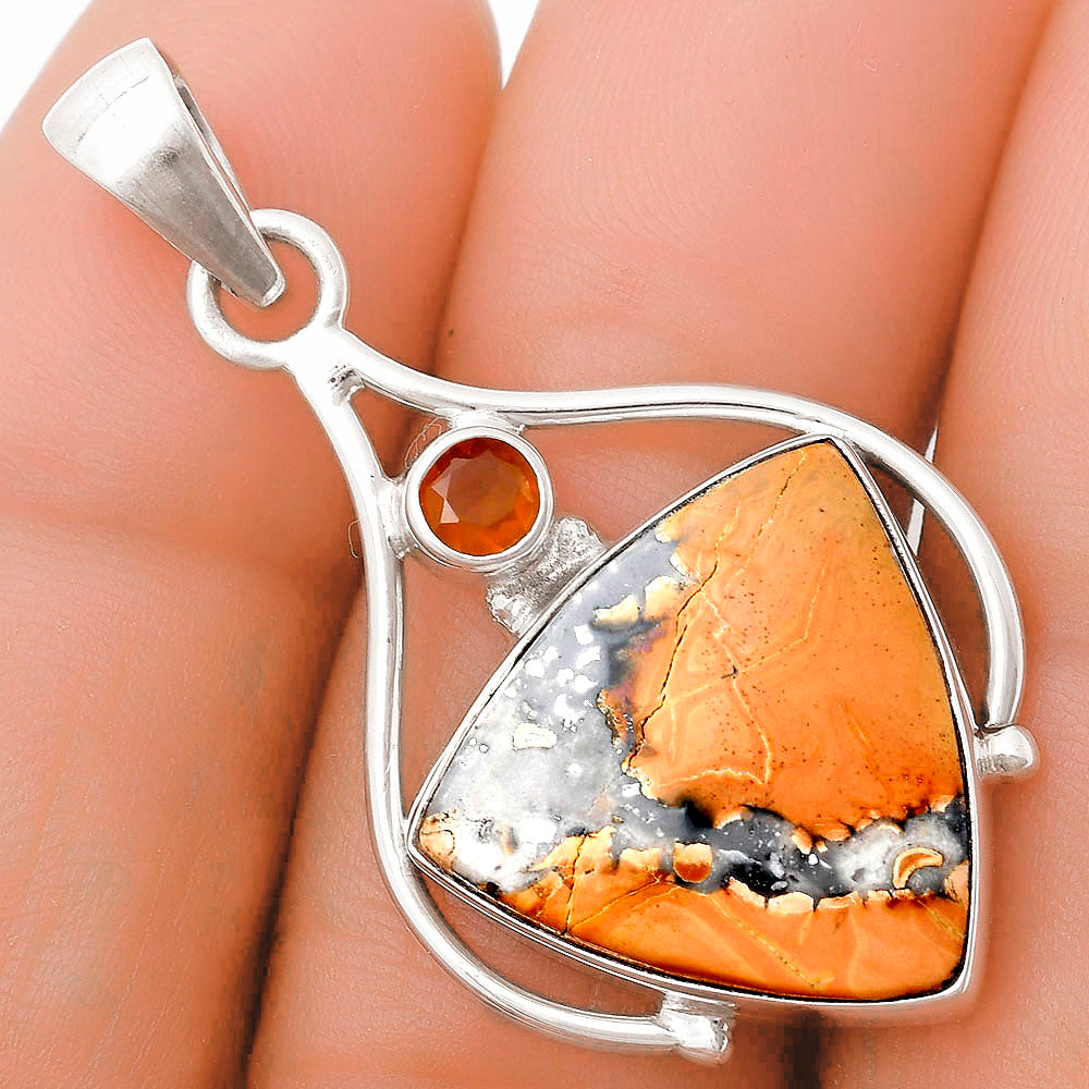 Maligano Jasper Indonesia & Carnelian Pendant P-1575 SDP119637