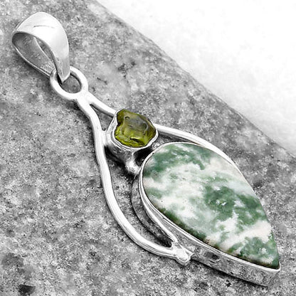 Natural Dioptase & Kornerupine Pendant P-1575 SDP119659