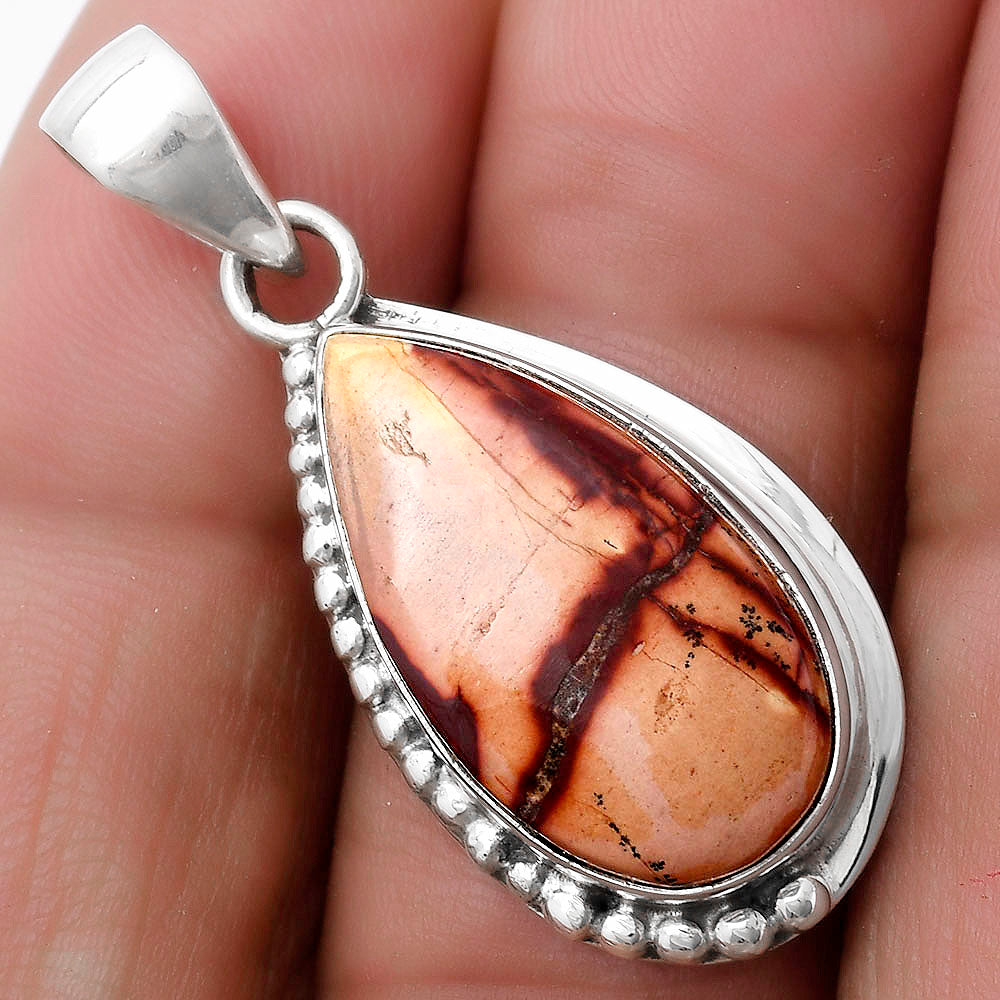 Natural Indian Paint Gemstone Pendant P-1326 SDP119734