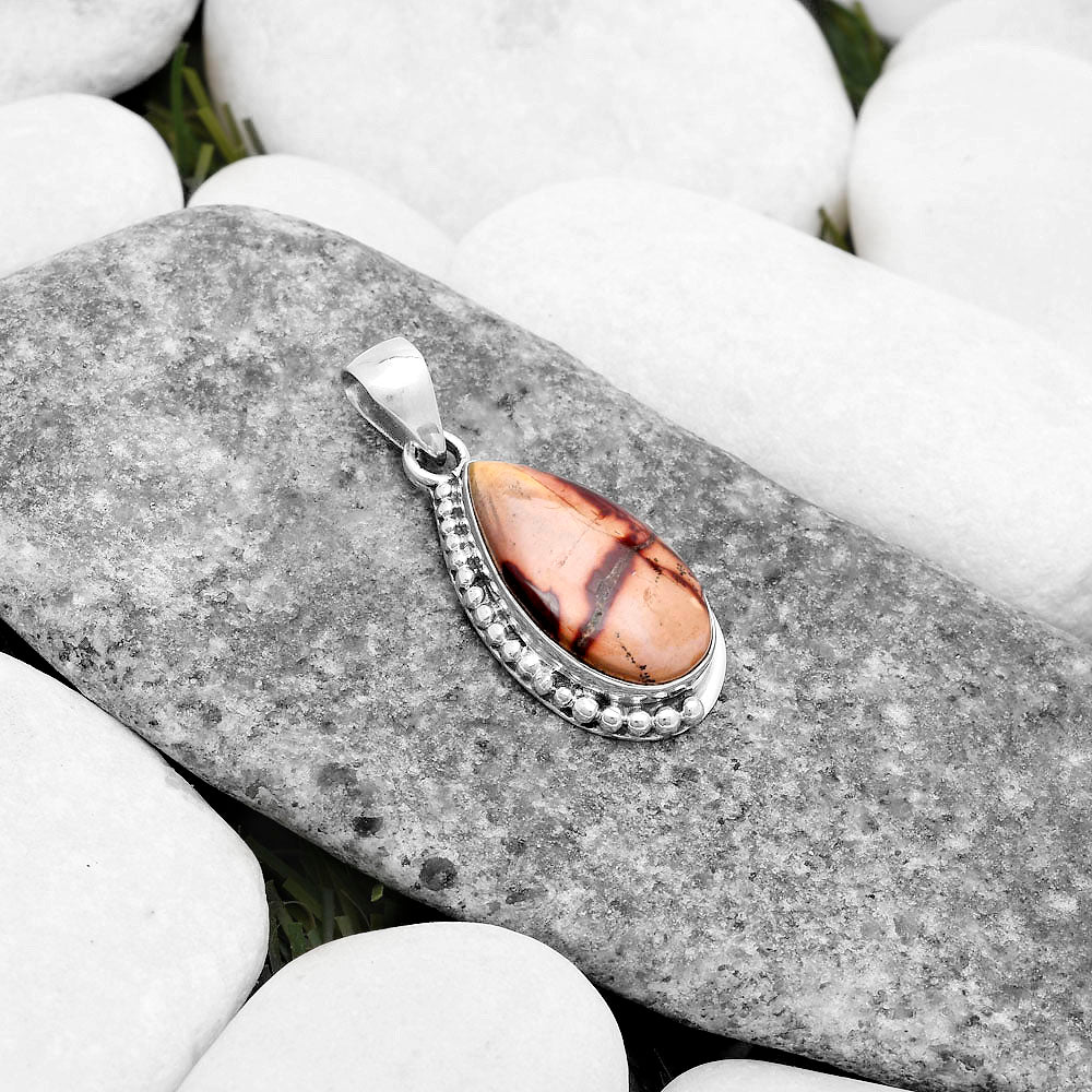 Natural Indian Paint Gemstone Pendant P-1326 SDP119734