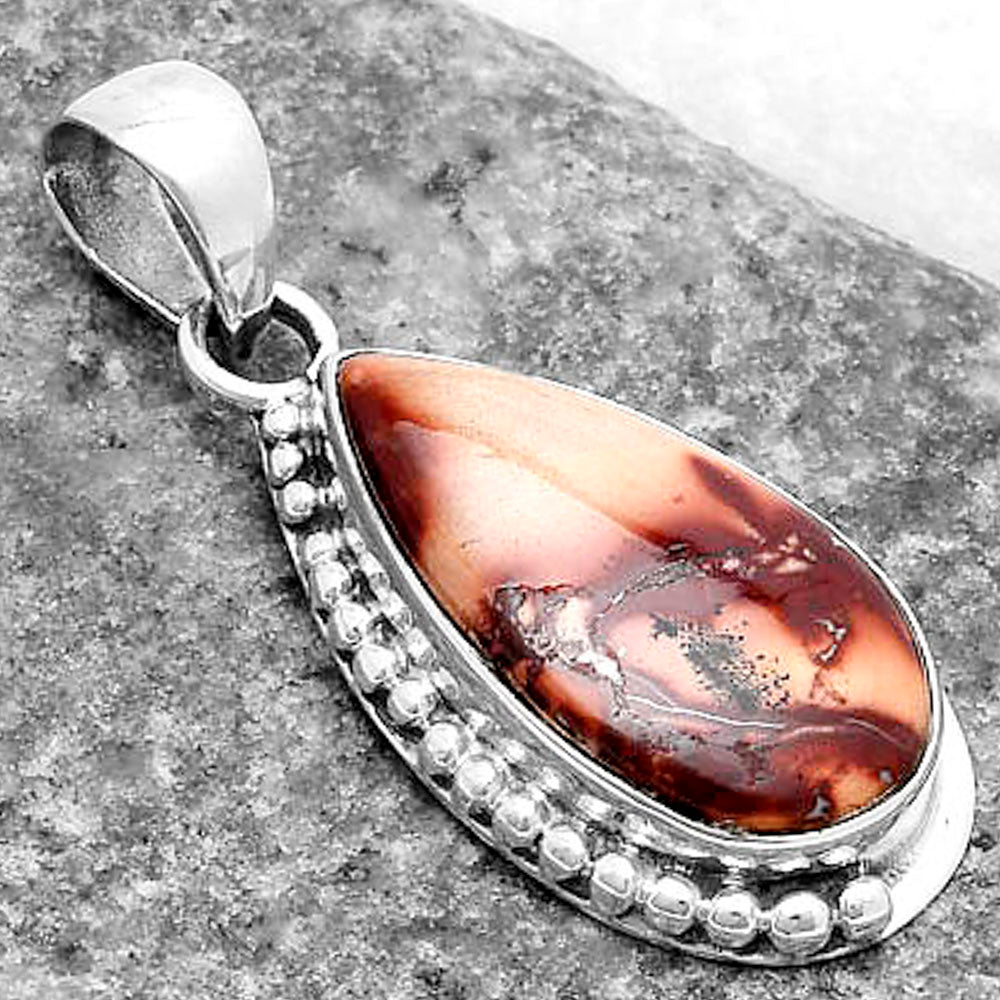 Natural Indian Paint Gemstone Pendant P-1326 SDP119736