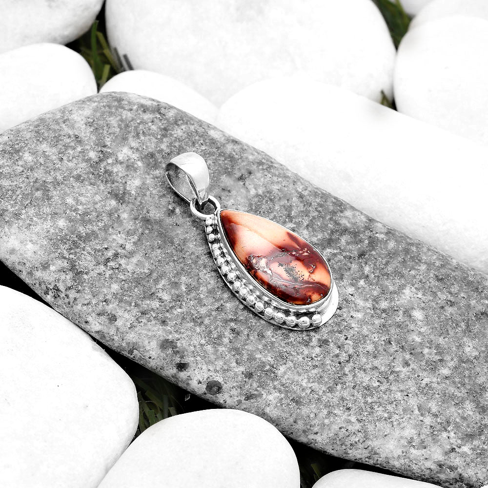 Natural Indian Paint Gemstone Pendant P-1326 SDP119736