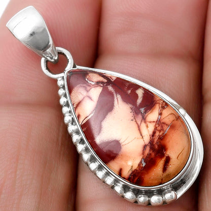 Natural Indian Paint Gemstone Pendant P-1326 SDP119746