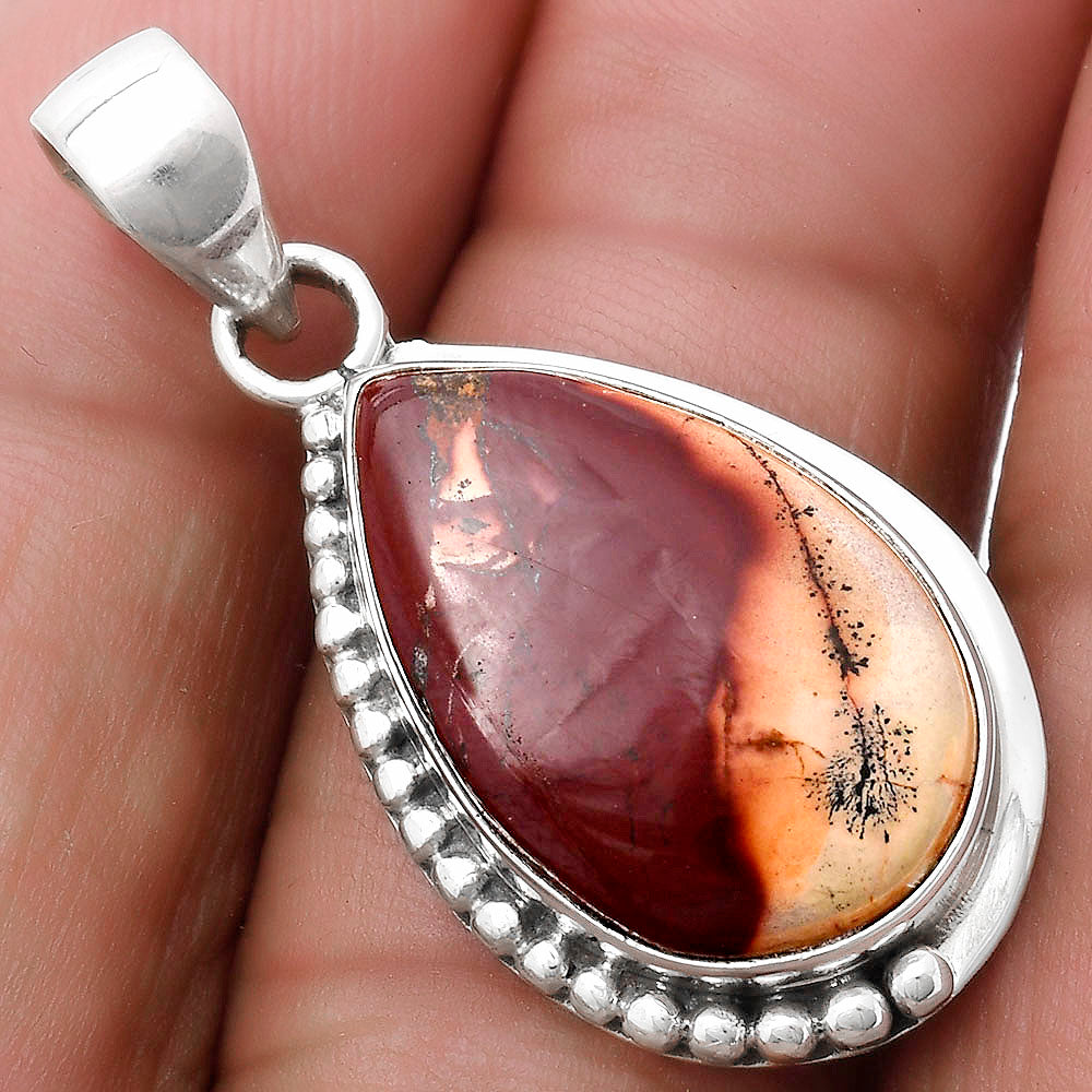 Natural Indian Paint Gemstone Pendant P-1326 SDP119751