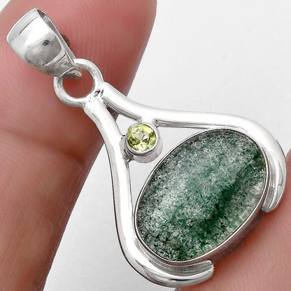 Natural Green Aventurine & Peridot Pendant P-1057 SDP119843