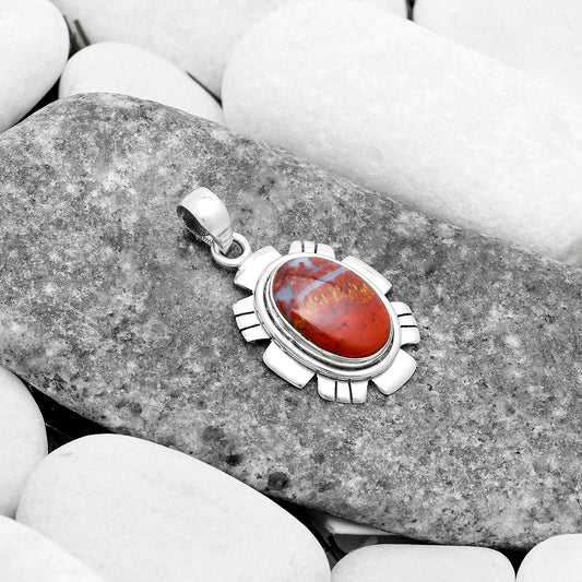 Natural Red Moss Agate Pendant P-1179 SDP119963