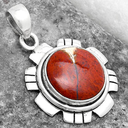 Natural Red Moss Agate Pendant P-1179 SDP119967