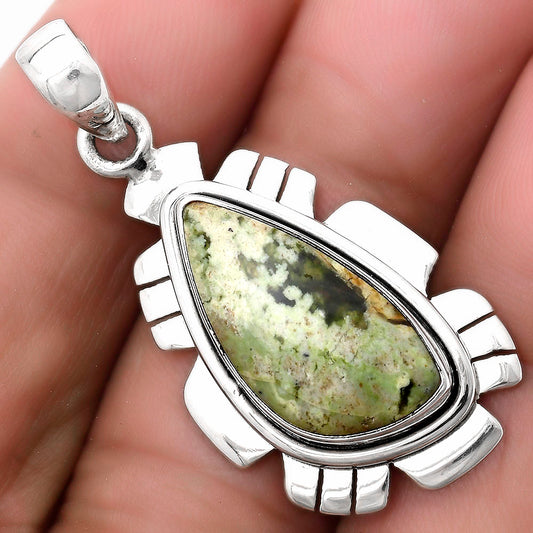 Natural Chrome Chalcedony Pendant P-1179 SDP119971